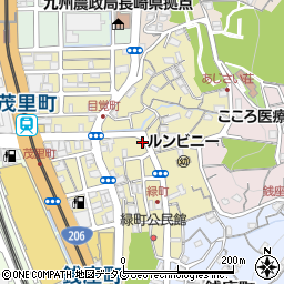 長崎県長崎市緑町5-21周辺の地図