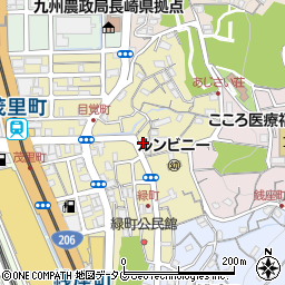 長崎県長崎市緑町4-3周辺の地図