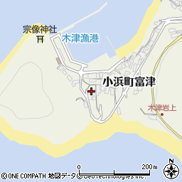 長崎県雲仙市小浜町富津1128周辺の地図