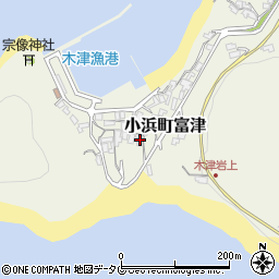 長崎県雲仙市小浜町富津1135周辺の地図