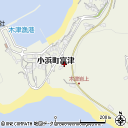 長崎県雲仙市小浜町富津940周辺の地図