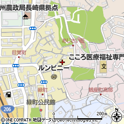 長崎県長崎市緑町4-34周辺の地図