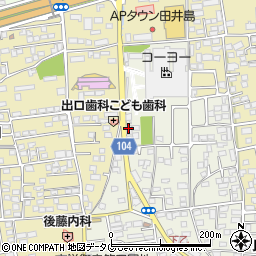 熊本整体療院周辺の地図