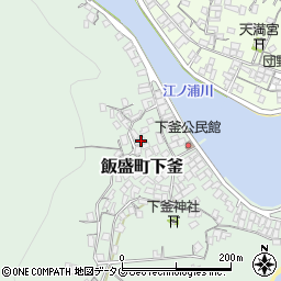 長崎県諫早市飯盛町下釜周辺の地図