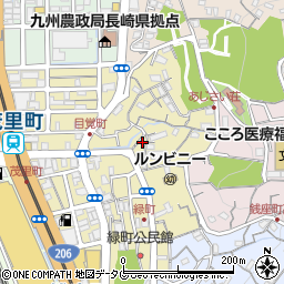 長崎県長崎市緑町4-6周辺の地図