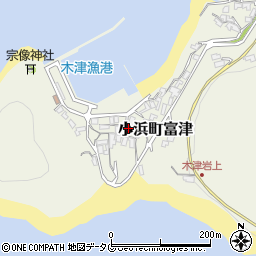 長崎県雲仙市小浜町富津1134周辺の地図