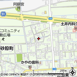 熊本県熊本市南区砂原町537周辺の地図