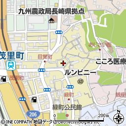 長崎県長崎市目覚町21周辺の地図