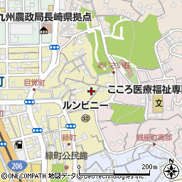 長崎県長崎市緑町4-2周辺の地図