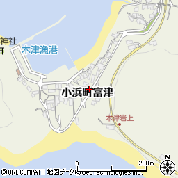 長崎県雲仙市小浜町富津952周辺の地図
