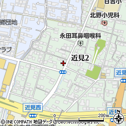 セブンイレブン熊本近見２丁目店周辺の地図