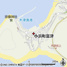 長崎県雲仙市小浜町富津978周辺の地図