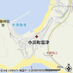 長崎県雲仙市小浜町富津973周辺の地図
