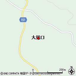 熊本県上益城郡山都町大見口周辺の地図