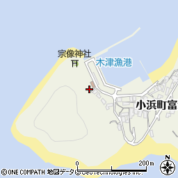 長崎県雲仙市小浜町富津1139周辺の地図