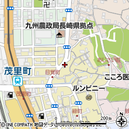 長崎県長崎市目覚町20周辺の地図
