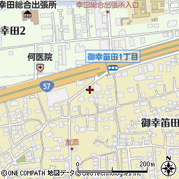 熊本信用金庫御幸田迎支店周辺の地図