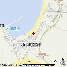 長崎県雲仙市小浜町富津969周辺の地図