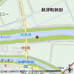 間島橋周辺の地図