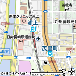 ＪＲ九州レンタカー＆パーキング浦上駅立体駐車場周辺の地図