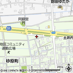熊本県熊本市南区砂原町296周辺の地図