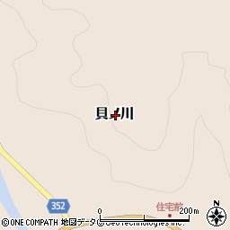 高知県土佐清水市貝ノ川周辺の地図