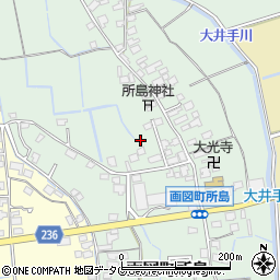 熊本県熊本市東区画図町大字所島周辺の地図