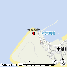 長崎県雲仙市小浜町富津1036周辺の地図