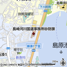 国土交通省雲仙復興事務所周辺の地図