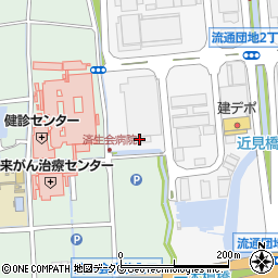 日本通運熊本支店　熊本ターミナル事業所周辺の地図