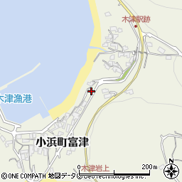 長崎県雲仙市小浜町富津849周辺の地図