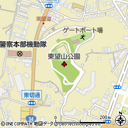 東望山公園周辺の地図