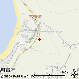 長崎県雲仙市小浜町富津483周辺の地図