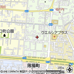 熊本県熊本市南区薄場3丁目周辺の地図