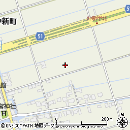 熊本県熊本市西区沖新町周辺の地図