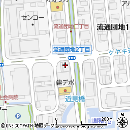 三角海運株式会社　流通団地倉庫周辺の地図