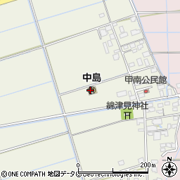 熊本市立　中島保育園周辺の地図