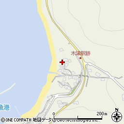 長崎県雲仙市小浜町富津177周辺の地図