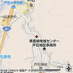 長崎戸石郵便局周辺の地図