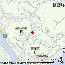 後田名公民館周辺の地図