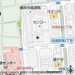 九州産交運輸株式会社　保険センター周辺の地図