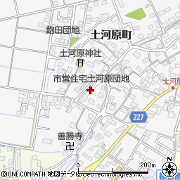 市営住宅土河原団地周辺の地図