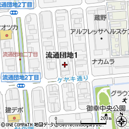 東芝電材マーケティング株式会社九州支社熊本支店周辺の地図