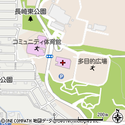 長崎東公園コミュニティープール周辺の地図