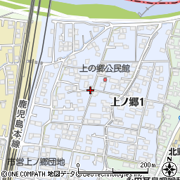 熊本県熊本市南区上ノ郷周辺の地図