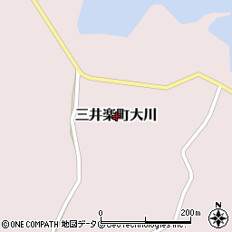 長崎県五島市三井楽町大川周辺の地図