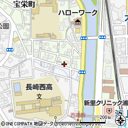 長崎県長崎市宝栄町8-2周辺の地図