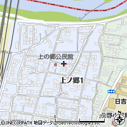 熊本県熊本市南区上ノ郷1丁目11周辺の地図