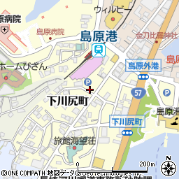 長崎県島原市下川尻町周辺の地図