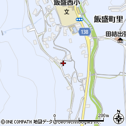 長崎県諫早市飯盛町里394周辺の地図